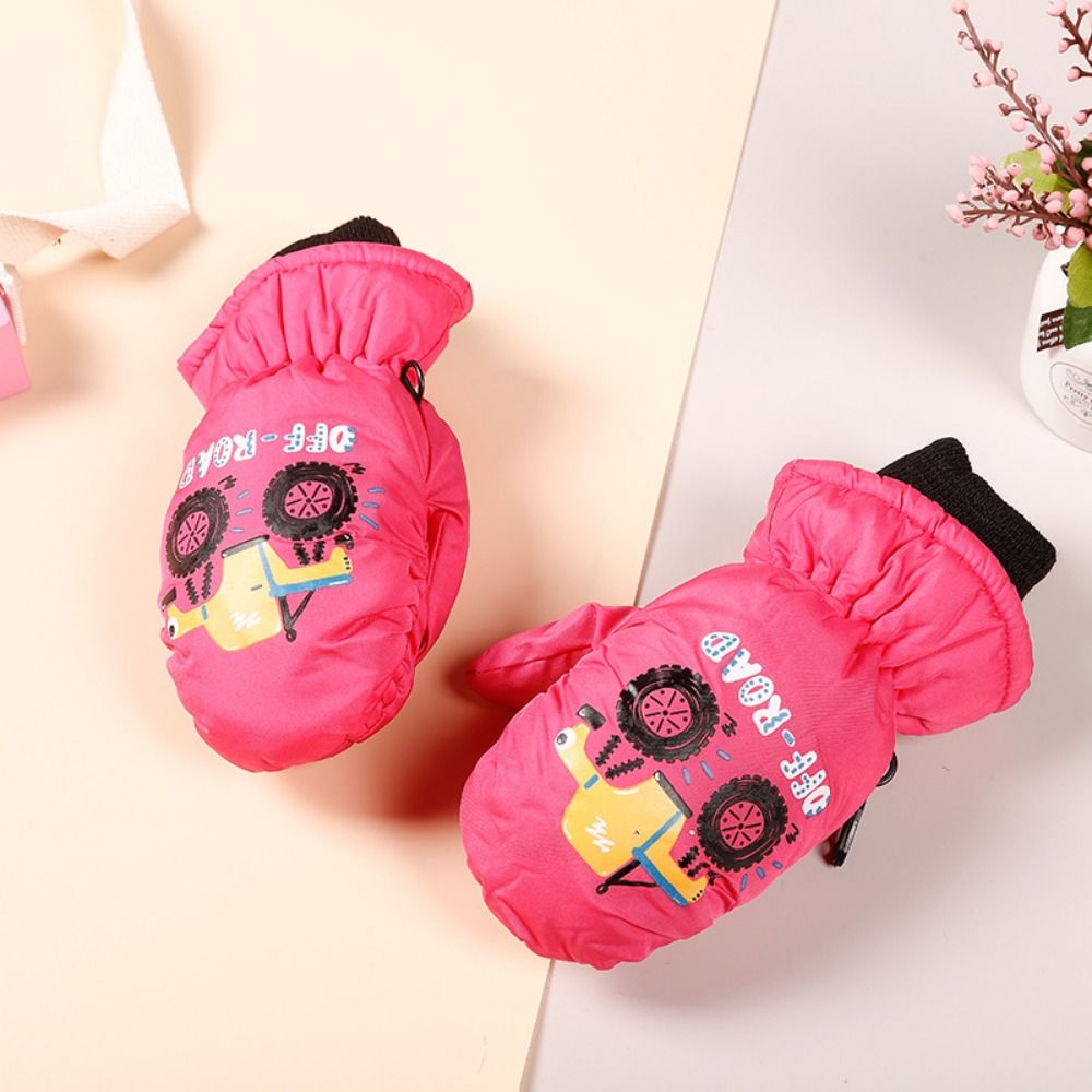 Ski Glove Waterproof - スノーマン 子供用スノーグローブ 2歳から5歳向け 防風 冬用スキーミトン 防水