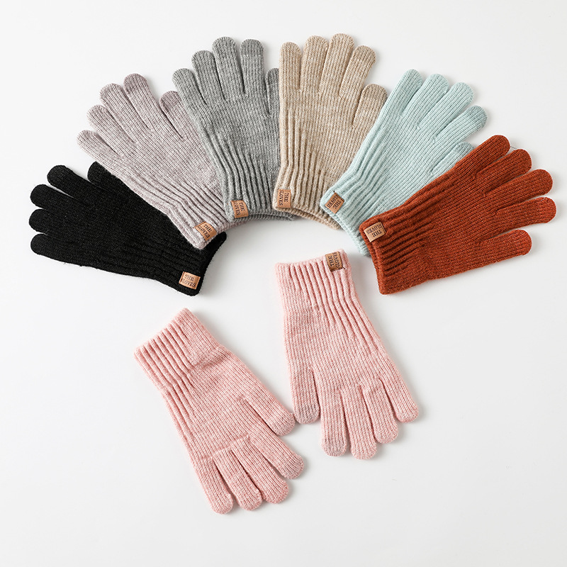 女性用、冬用、厚手のフリース裏地付きニット手袋、アルパカウー - Wool Glove Lined のレビューと価格
