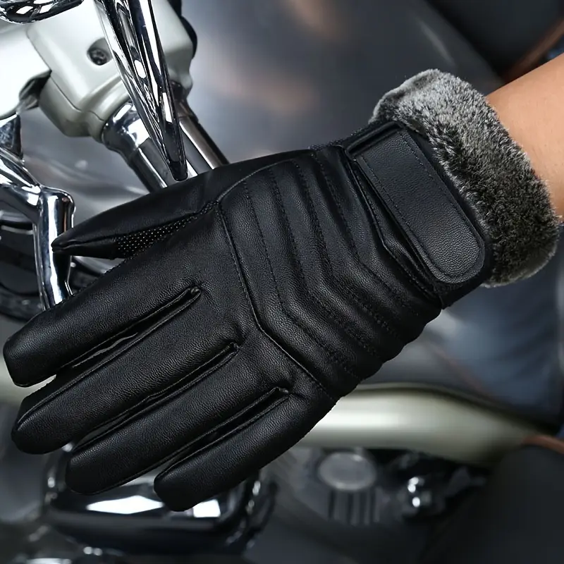革製手袋、冬用、暖かい、タッチスクリーン対応、カシミヤ裏地、 - Leather Driving Glove のレビューと価格