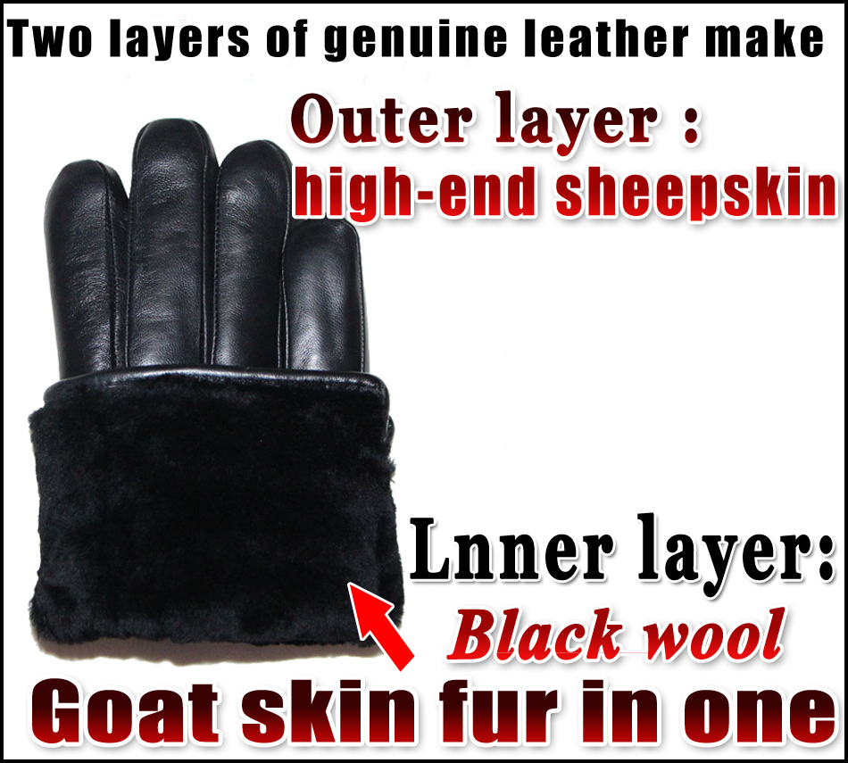 鹿皮の質感メンズとレディースの本物の革の手袋本物のウールシー - Leather Driving Glove のレビューと価格