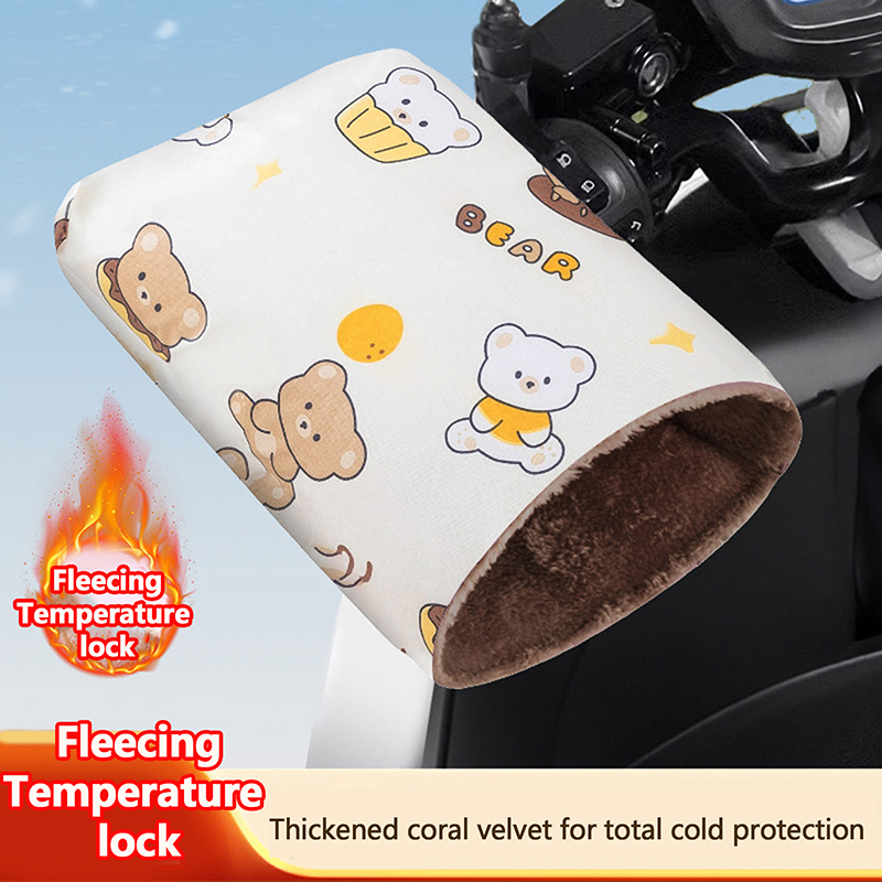 1 ペアオートバイハンドルバーグローブマフ冬サイクリンググロ - Heat Resistant Glove のレビューと価格